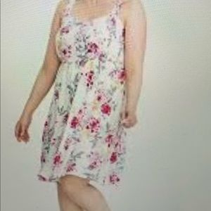 Torrid white floral dress